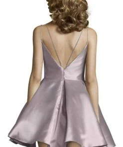 Alyce Paris - 3764 V Neckline Mikado Fit And Flare Cocktail Dress 33 Alyce Paris - 3764 V Neckline Mikado Fit And Flare Cocktail Dress