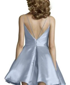 Alyce Paris - 3764 V Neckline Mikado Fit And Flare Cocktail Dress 30 Alyce Paris - 3764 V Neckline Mikado Fit And Flare Cocktail Dress