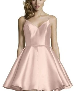 Alyce Paris - 3764 V Neckline Mikado Fit And Flare Cocktail Dress 23 Alyce Paris - 3764 V Neckline Mikado Fit And Flare Cocktail Dress