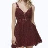 Alyce Paris - 3960 V Neck Lace Short Dress