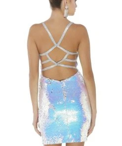 Alyce Paris - 4347 Intricate Back Sequined Sheath Dress 9 Alyce Paris - 4347 Intricate Back Sequined Sheath Dress