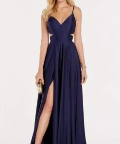 Alyce Paris - 60453 Sleeveless V Neck Sexy Satin A-Line Gown