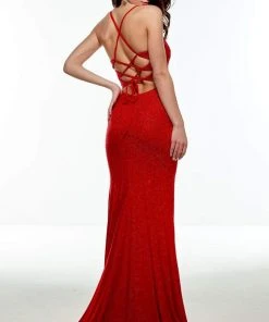 Alyce Paris - 61045 Sleeveless Cowl Neck Studded Fitted Evening Gown