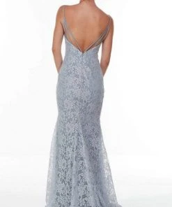 Alyce Paris - 61069 Floral Lace Trumpet Gown 6 Alyce Paris - 61069 Floral Lace Trumpet Gown