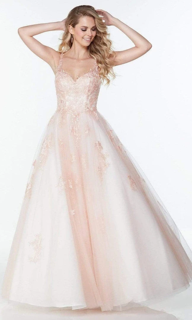 Alyce Paris - 61079 Lace Ornate Sweetheart Gown 3 Alyce Paris - 61079 Lace Ornate Sweetheart Gown