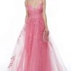 Alyce Paris - 61087 Sleeveless Embroidered Tulle Dress 2 Alyce Paris - 61087 Sleeveless Embroidered Tulle Dress