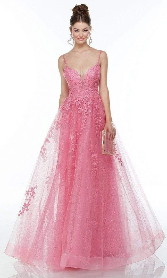 Alyce Paris - 61087 Sleeveless Embroidered Tulle Dress 3 Alyce Paris - 61087 Sleeveless Embroidered Tulle Dress