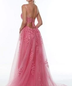 Alyce Paris - 61087 Sleeveless Embroidered Tulle Dress 7 Alyce Paris - 61087 Sleeveless Embroidered Tulle Dress