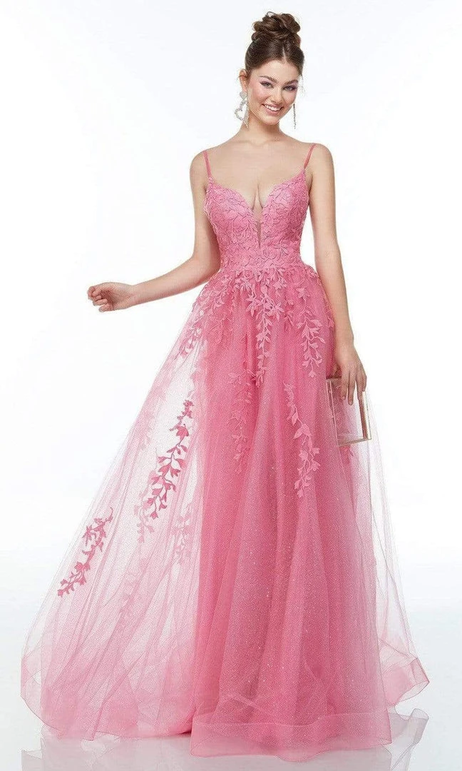 Alyce Paris - 61087 Sleeveless Embroidered Tulle Dress 5 Alyce Paris - 61087 Sleeveless Embroidered Tulle Dress