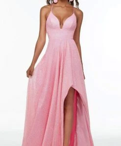 Alyce Paris - 61092 Textured Glittery A-Line Gown