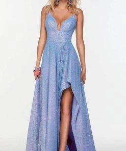 Alyce Paris - 61092 Textured Glittery A-Line Gown 8 Alyce Paris - 61092 Textured Glittery A-Line Gown