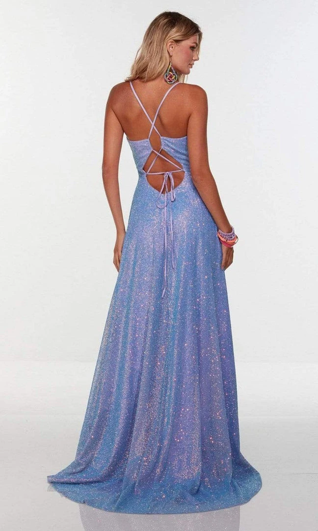 Alyce Paris - 61092 Textured Glittery A-Line Gown 6 Alyce Paris - 61092 Textured Glittery A-Line Gown