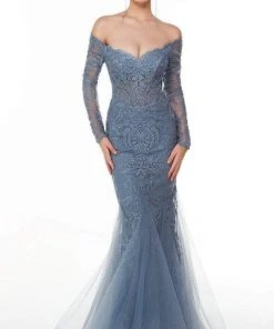 Alyce Paris - 61097 Off Shoulder Lace Gown 8 Alyce Paris - 61097 Off Shoulder Lace Gown