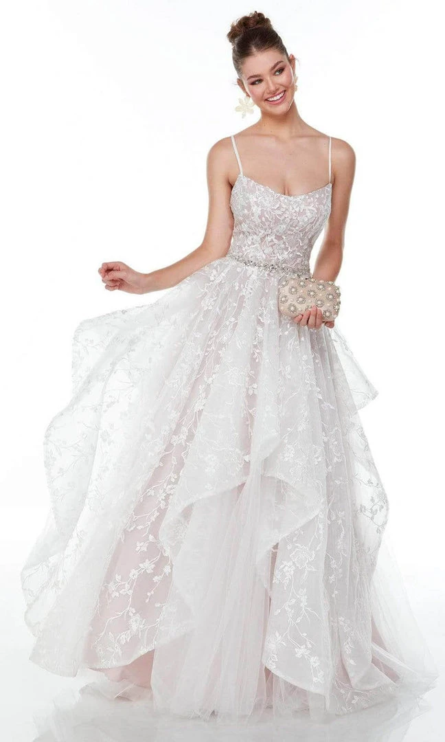 Alyce Paris - 61111 Scoop Neck Layered Ballgown 3 Alyce Paris - 61111 Scoop Neck Layered Ballgown