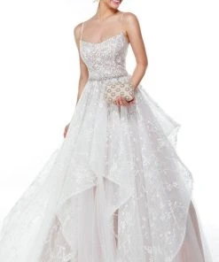 Alyce Paris - 61111 Scoop Neck Layered Ballgown 9 Alyce Paris - 61111 Scoop Neck Layered Ballgown