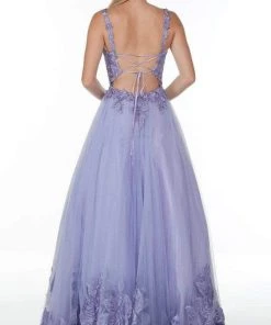 Alyce Paris - 61131 Sleeveless Floral Embroidered Ballgown