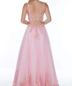 Alyce Paris - 61131 Sleeveless Floral Embroidered Ballgown