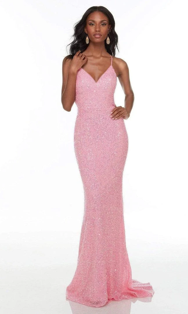 Alyce Paris - 61146 Strappy Back Sequin Gown 3 Alyce Paris - 61146 Strappy Back Sequin Gown