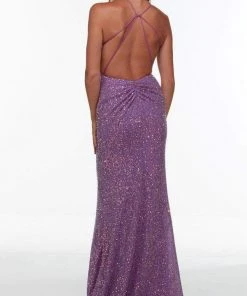 Alyce Paris - 61146 Strappy Back Sequin Gown 17 Alyce Paris - 61146 Strappy Back Sequin Gown