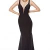Alyce Paris - 61163 Plunging Open Back Bodycon Dress