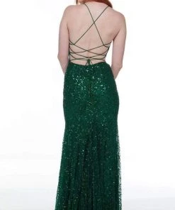 Alyce Paris - 61178 V-Neck Beaded Tulle Dress