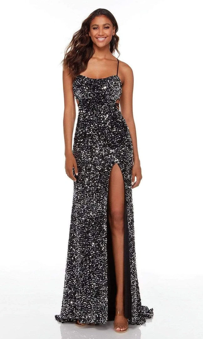 Alyce Paris - 61186 Sequin Cutout Back Gown 3 Alyce Paris - 61186 Sequin Cutout Back Gown