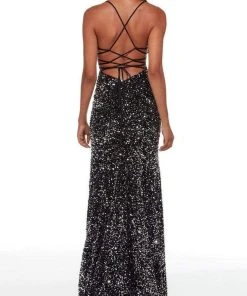 Alyce Paris - 61186 Sequin Cutout Back Gown 13 Alyce Paris - 61186 Sequin Cutout Back Gown