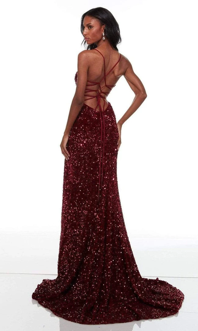 Alyce Paris - 61186 Sequin Cutout Back Gown 10 Alyce Paris - 61186 Sequin Cutout Back Gown