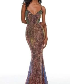 Alyce Paris - 61231 Cross Styled Sequin Gown