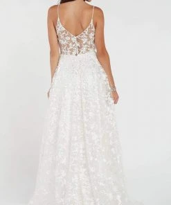 Alyce Paris - 7012 Embroidered Plunging Sweetheart A-Line Gown