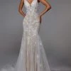 Alyce Paris - 7029 Lace Applique Trumpet Bridal Dress 2 Alyce Paris - 7029 Lace Applique Trumpet Bridal Dress
