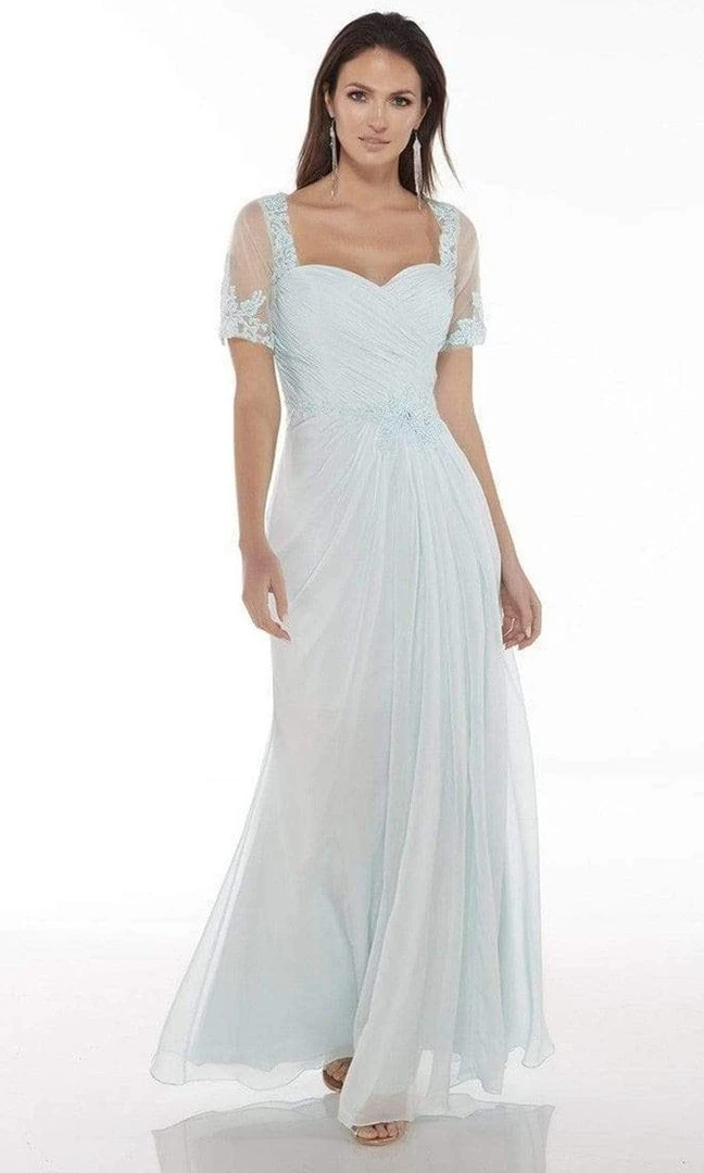 Alyce Paris - Black Label - 29580 Lace Embellished Chiffon Long Gown 9 Alyce Paris - Black Label - 29580 Lace Embellished Chiffon Long Gown