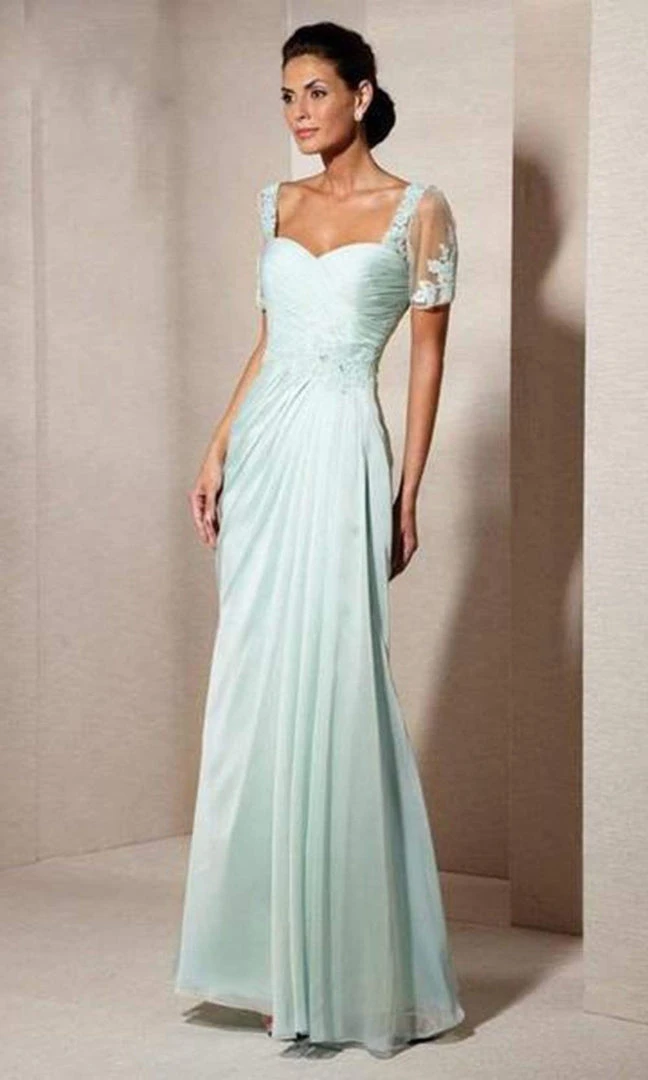 Alyce Paris - Black Label - 29580 Lace Embellished Chiffon Long Gown 4 Alyce Paris - Black Label - 29580 Lace Embellished Chiffon Long Gown