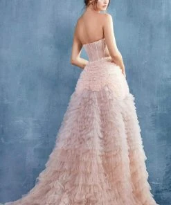 Andrea And Leo - A0767 Sweetheart Ruffled Ballgown