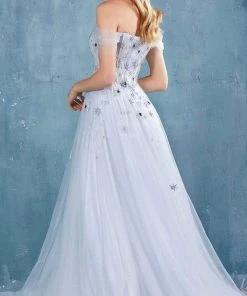 Andrea And Leo - A0826 Off Shoulder Corset A-Line Dress