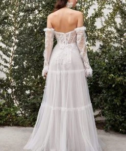 Andrea And Leo - A1037W Embroidered Sweetheart Bridal Gown