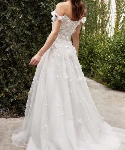 Andrea And Leo - A1038W Blossom Applique Bridal Gown 5 Andrea And Leo - A1038W Blossom Applique Bridal Gown