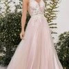 Andrea And Leo A1045C - Embroidered Tulle Prom Dress