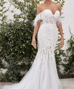 Andrea And Leo - A1068W Beaded Corset Mermaid Bridal Gown