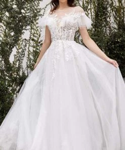 Andrea And Leo - A1070W Ruffle Ornate Corset Bridal Gown