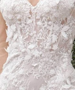 Andrea And Leo A1073WC - Long Sleeve V-Neck Wedding Dress