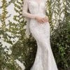 Andrea And Leo - A1085W Long Sleeve Lace Bridal Gown