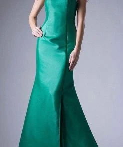 Andrea And Leo A5007 - Beaded Scoop Neck Cutout Evening Dress