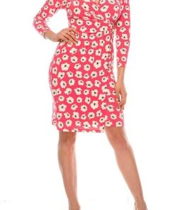 Short Dresses Anne Klein - 10798928 Floral Printed Short Sheath Dress