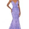 Ashley Lauren - 11015 Sequined Deep V Neck Mermaid Dress With Train 1 Ashley Lauren - 11015 Sequined Deep V Neck Mermaid Dress With Train