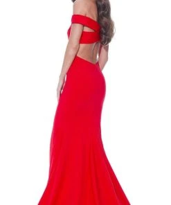 Ashley Lauren - 11025 Off Shoulder Scuba Mermaid Gown