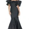 Ashley Lauren - 11057 Puff Ruffle Off Shoulder Mikado Mermaid Gown