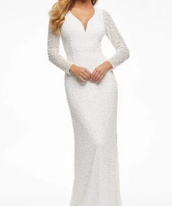 Ashley Lauren - 11080 Sequin Sheath Evening Dress