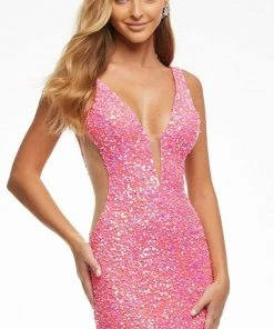 Ashley Lauren - 11081 Fitted Sequin Evening Dress
