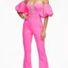 Ashley Lauren - 11087 Sweetheart Corset Bod Jumpsuit